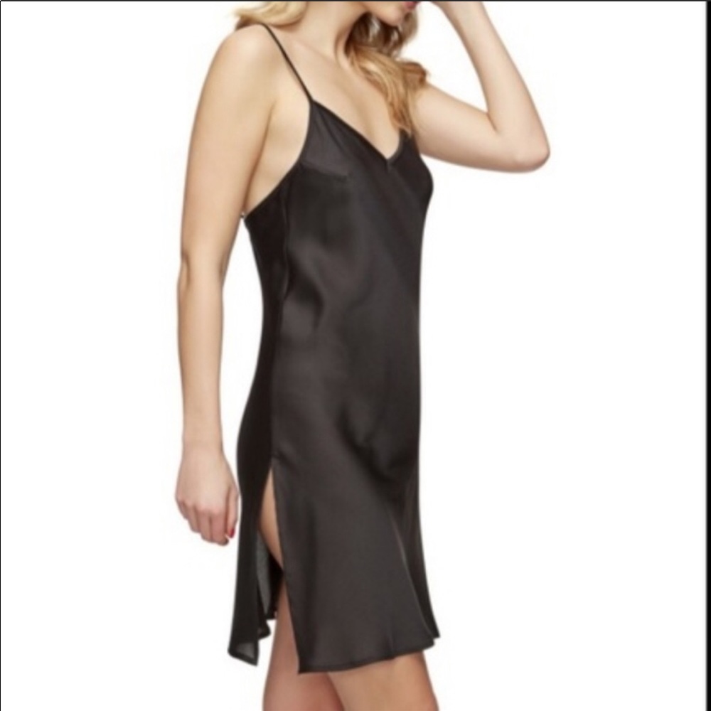 Sam Edelman Side Slit Black Nightie, size medium
